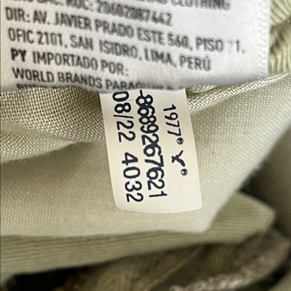 American Eagle high waisted stretch olive green jeans size 8 long - Picture 12 of 12